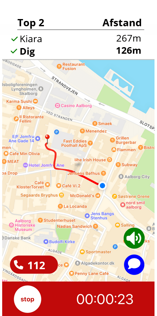 Live GPS-navigation direkte til din position