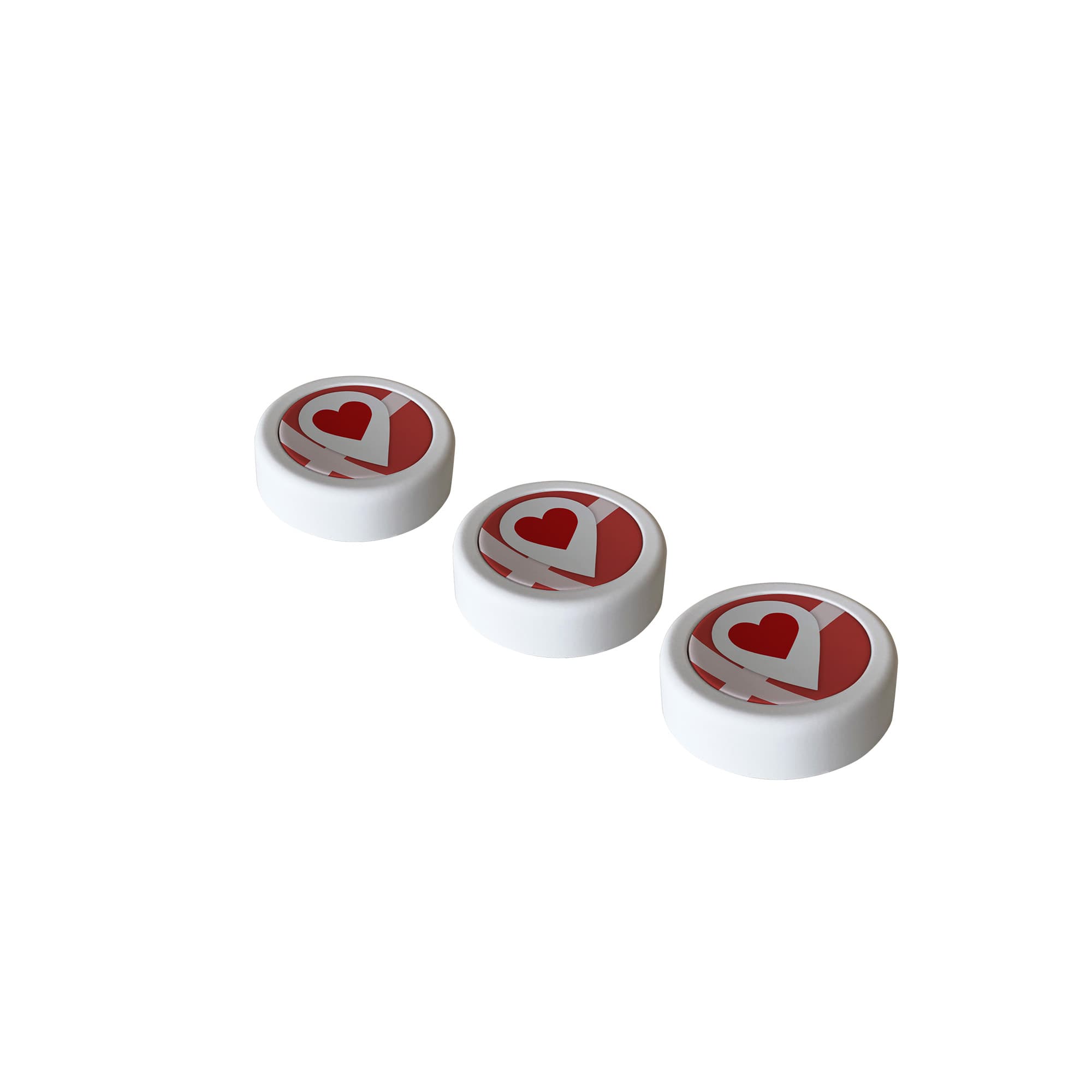 Tryghedsknapper 3 stk.