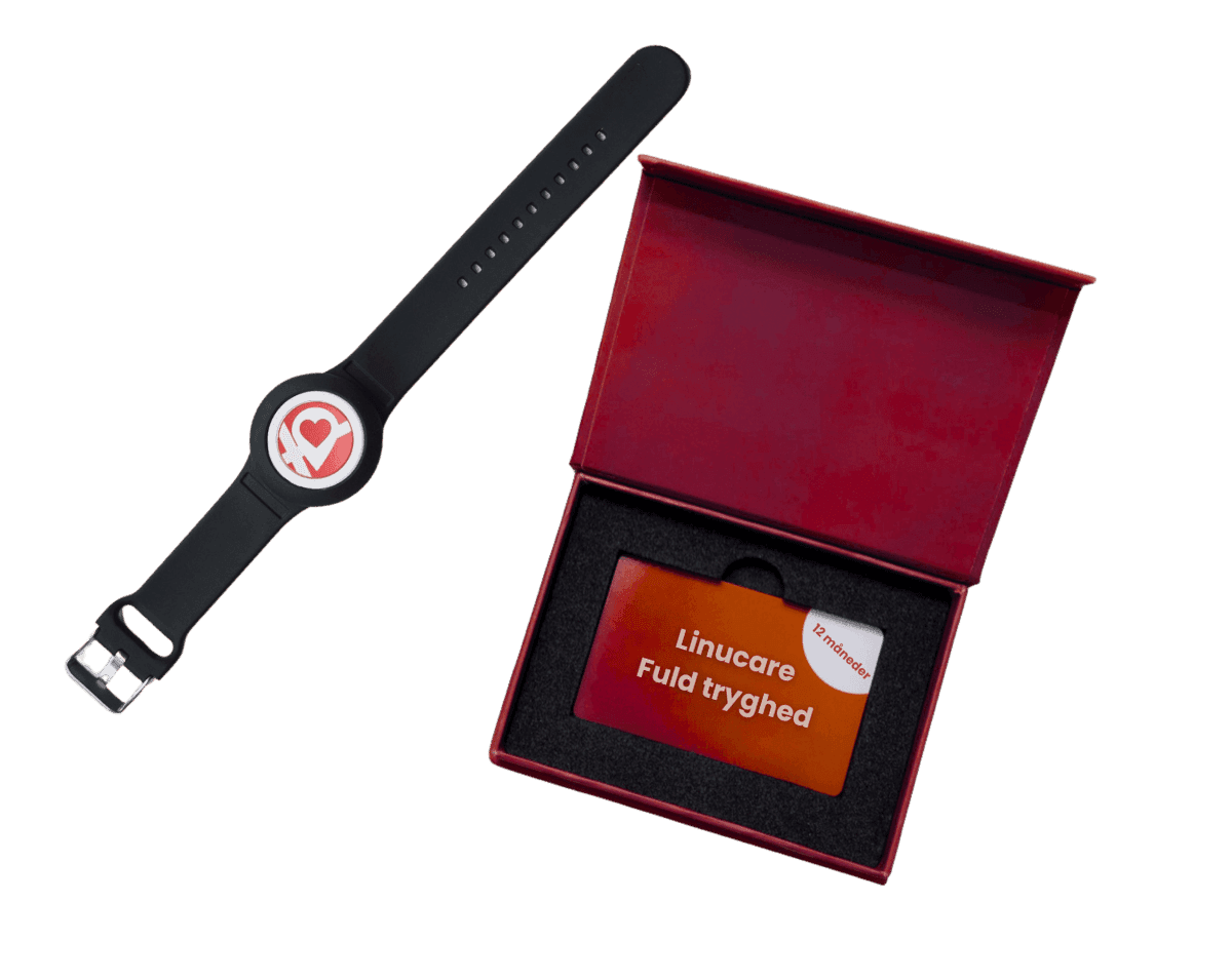 Pakke - Tryghedsknap med armbånd